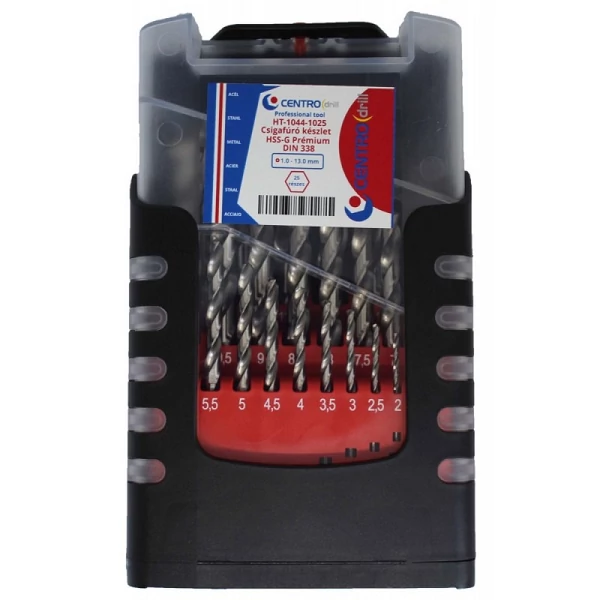 Csigafúró Klt. centrotool HSS-G 25r 1-13mm - HT-1044-1025