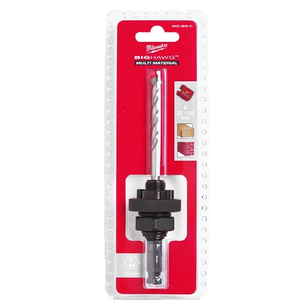 Milwaukee BIG HAWG körkivágó többféle anyaghoz, befogó és Központosító - 4932464941