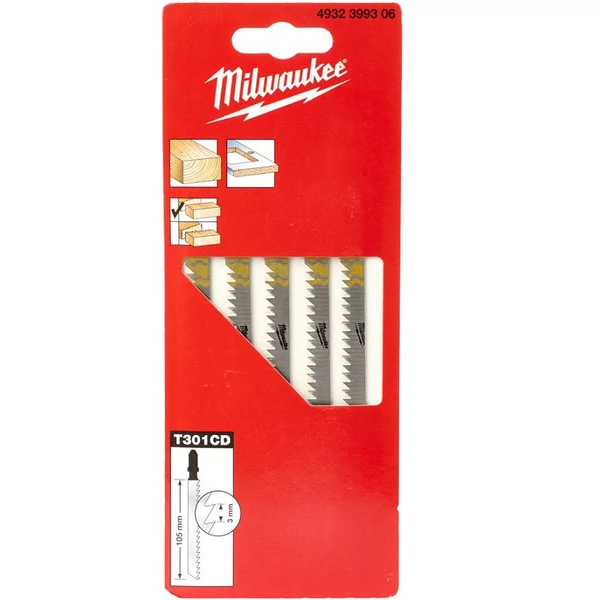 Milwaukee Szúrófűrészlap (Fához és műanyaghoz) 105/3 mm 5 db - 4932399306
