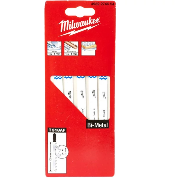 Milwaukee Szúrófűrészlap 105/1,2 mm Bimetál 5 db - 4932274654