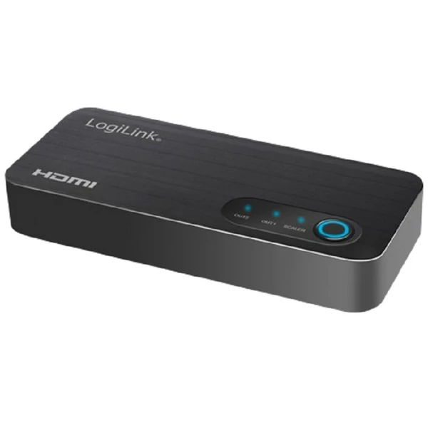 Loiglink HDMI-elosztó, 1x2-port, 4K/60 Hz, HDCP, HDR, CEC, leskálázó
