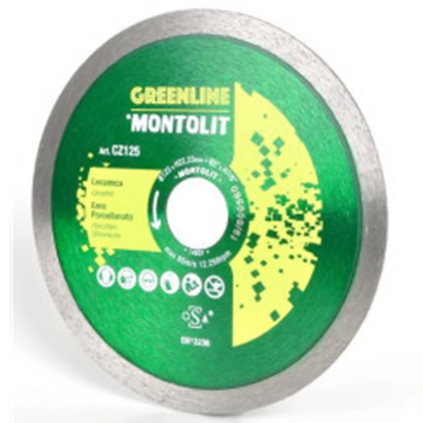 Montolit CZ180 CERMONT gyémánt vágókorong kerámiához O 180 mm - 8023743003789