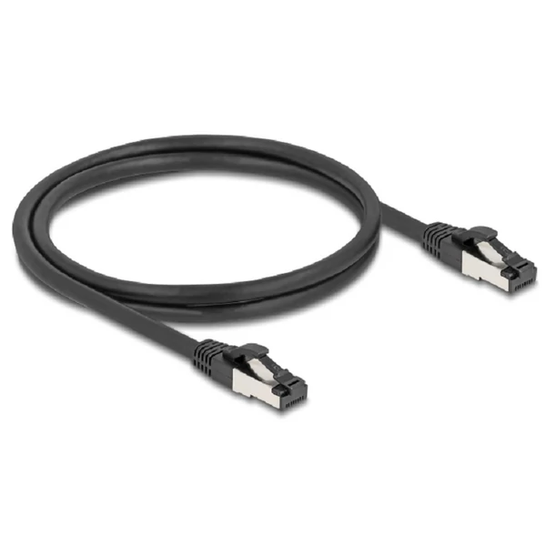 Delock RJ45 hálózati kábel Cat.8.1 S/FTP 1 m fekete