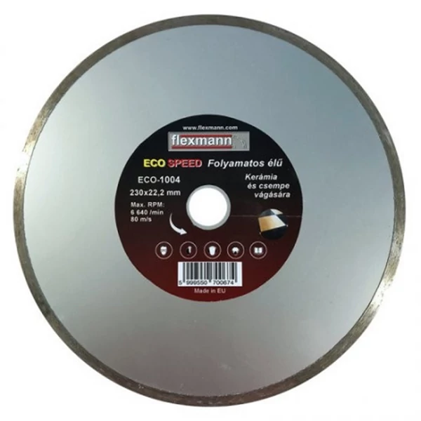 Flexmann For Cut gyémánttárcsa ECO 230x2,4x5x22,2mm folyamatos élű,kerámia - ECO-1004