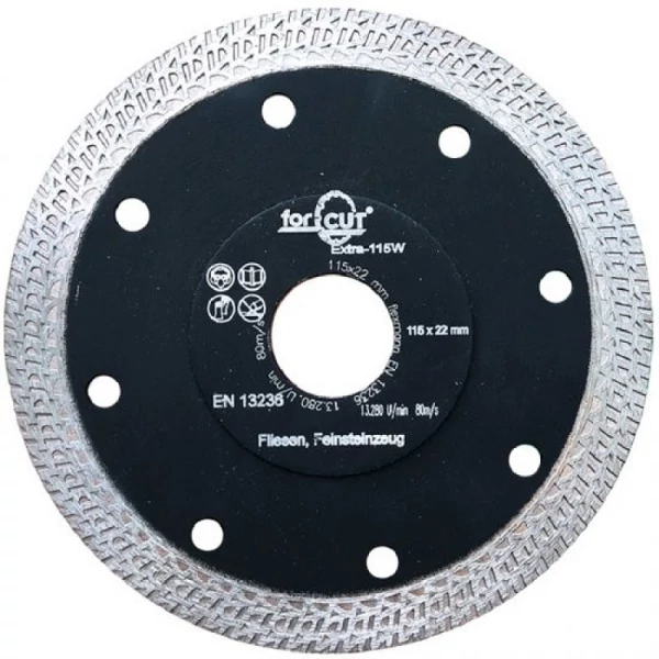 Flexmann For Cut gyémánttárcsa EXTRA W 125x1,2x8x22,2mm folyamatos élű, kerámia - EXTRA-125W