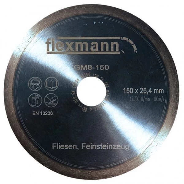 Flexmann For Cut gyémánttárcsa GM8 230x2,2x9x25,4mm folyamatos élű kerámiacsempe - GM8-350