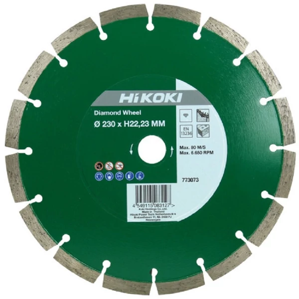 Hikoki gyémántkorong 230X22.23mm, UNIV. - 773073