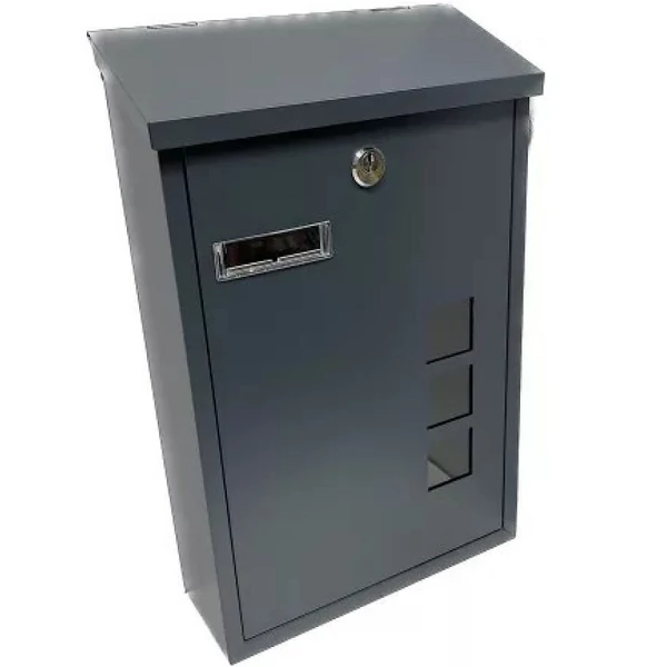 Postaláda kültéri antracit 40x12x27 cm - 2050845