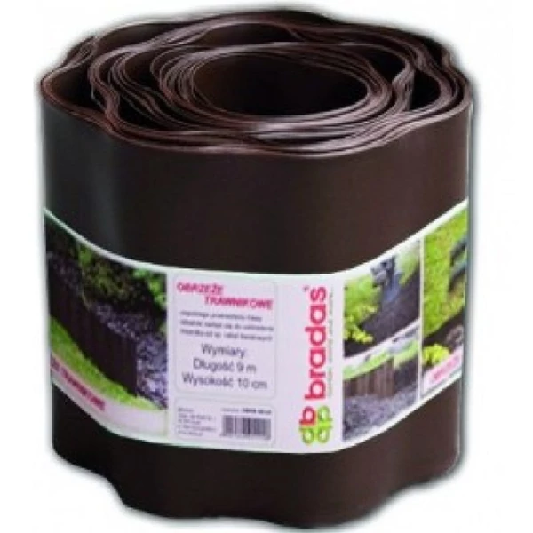 Univerzális ágyásszegély 9 m x 15 cm, barna (K12/60) - OBFB0915