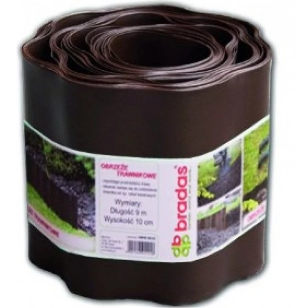 Univerzális ágyásszegély 9 m x 20 cm, barna (K12/60) - OBFB0920