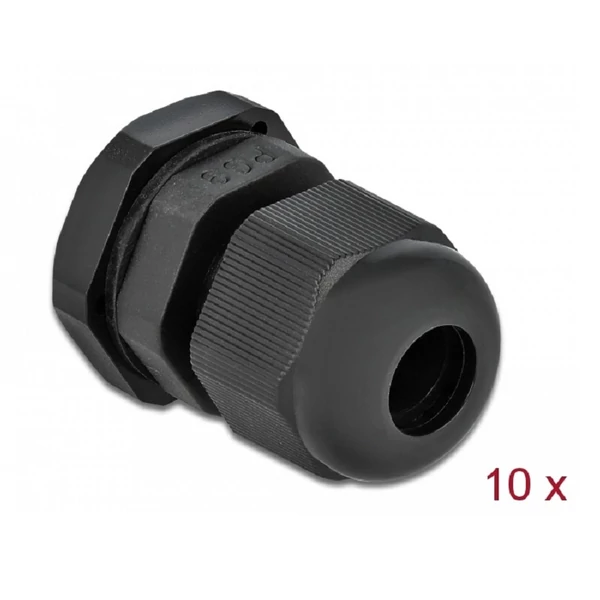 Delock PG9 tömszelence 10 db. fekete