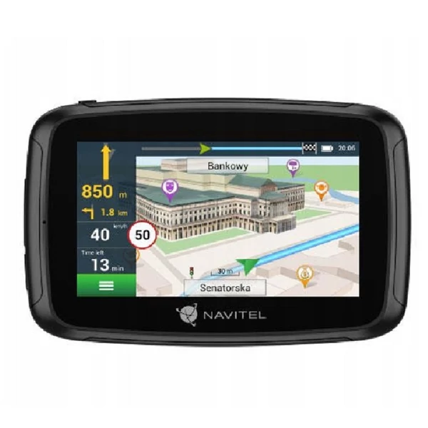 Navitel G590 Moto GPS Motorkerékpár Navigáció, 5" kijelző, fekete