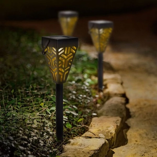 Leszúrható akasztható szolár lámpa négyszög - 11725