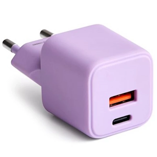 COLORUM TÖLTŐ USB-A + USB-C 30W LEVENDULA