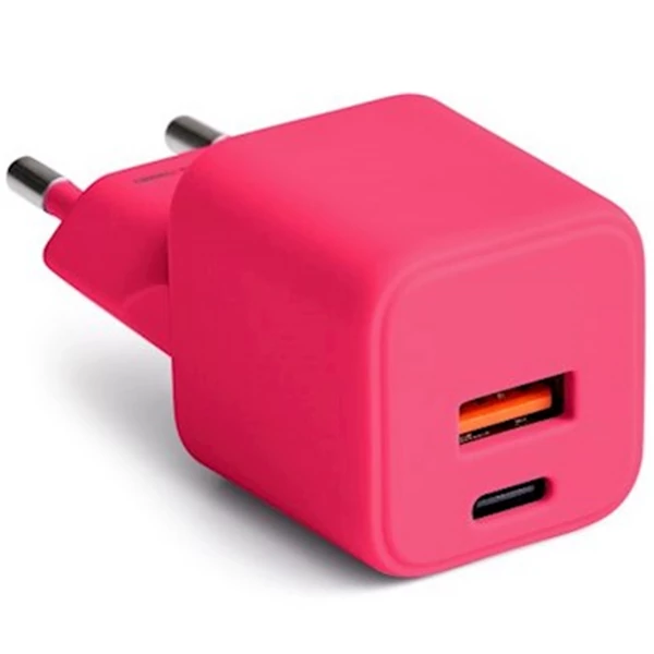 COLORUM TÖLTŐ USB-A + USB-C 30W MAGENTA