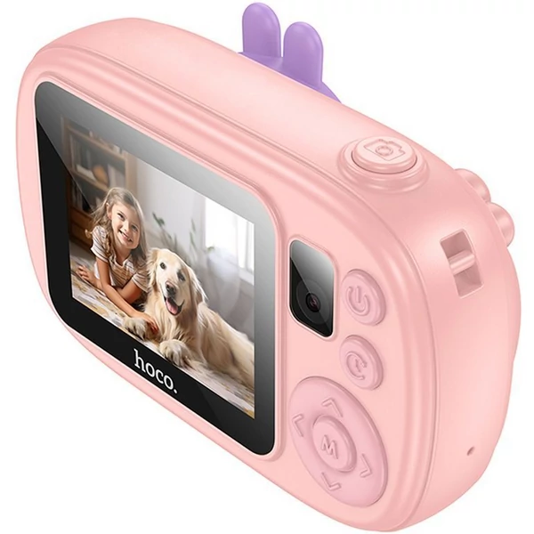 HOCO gyerek kamera szelfi funkcióval DV205 rózsaszín
