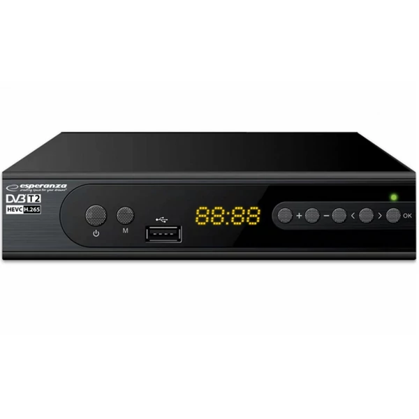 ESPERANZA DVB-T2 H.265/HEVC DIGITÁLIS FÖLDFELSZÍNI TV-VEVŐ EV106P