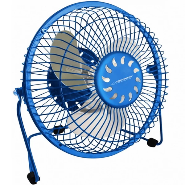Esperanza Yugo asztali USB ventilátor, 6 col, kék