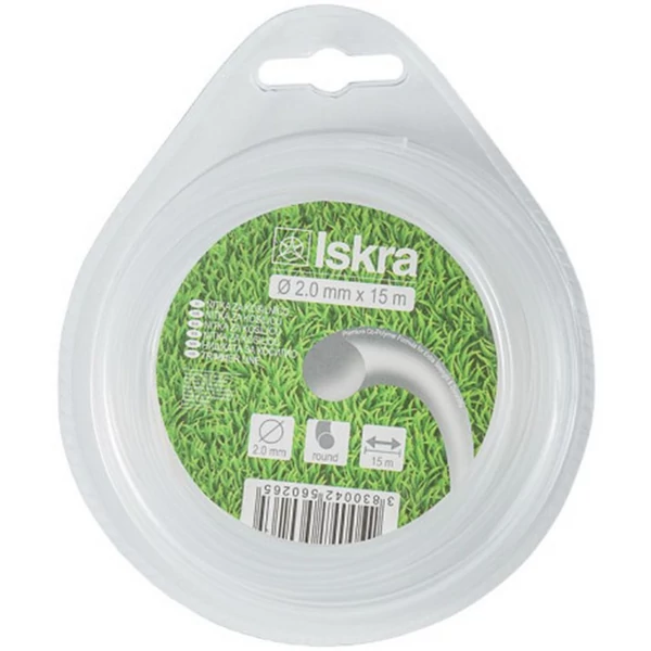 Iskra műanyag vágószál 2,0x15m kör - 3830042560265