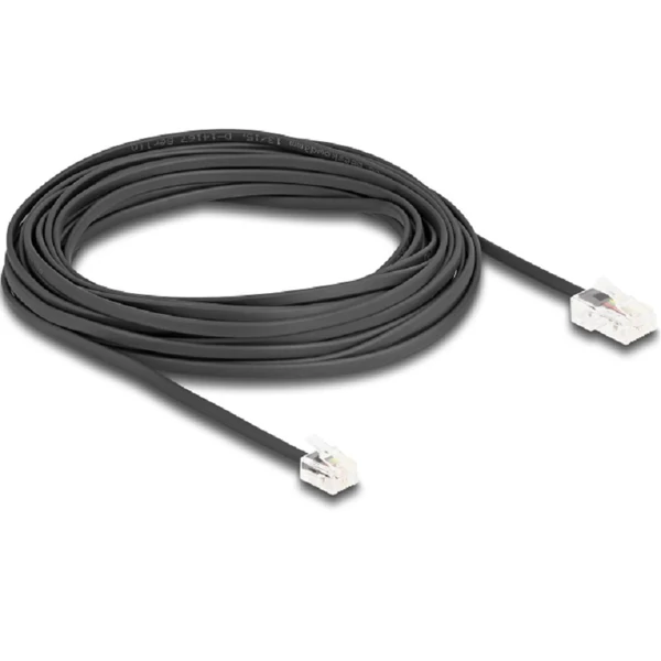Delock Telefon kábel RJ45 apa - RJ11 apa fekete 10 m