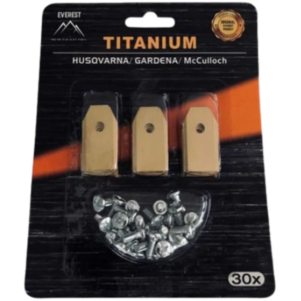 tartalék kés robotfűnyíróhoz husqvarna gardena 35mm tytan - 30 db - 33-05004