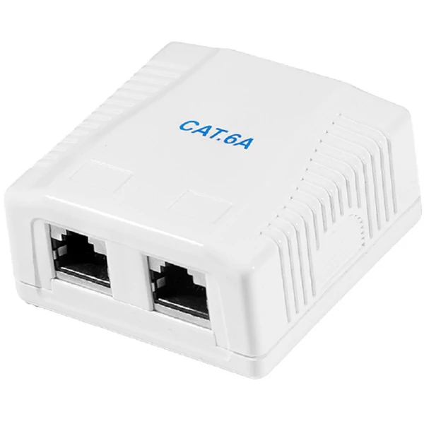 Logilink Cat.6A Felületre szerelt doboz 2 x RJ45, árnyékolt
