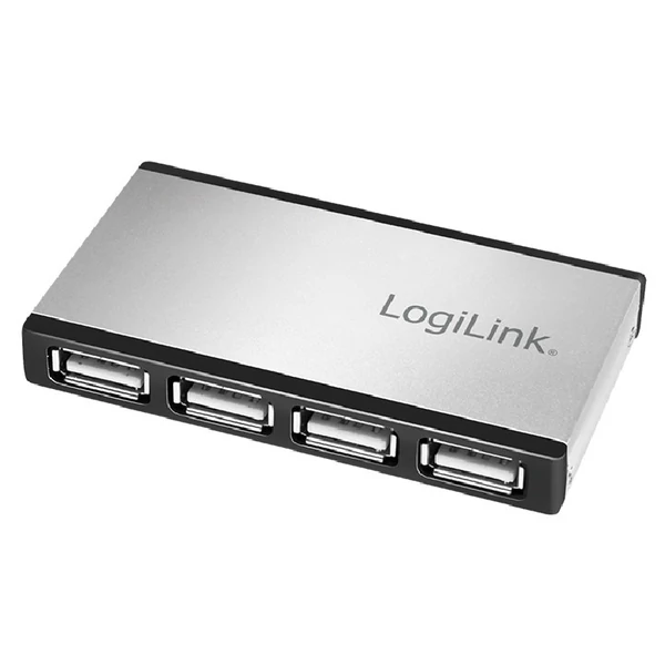 Logilink USB 2.0 hub, 4 port, beleértve tápegység