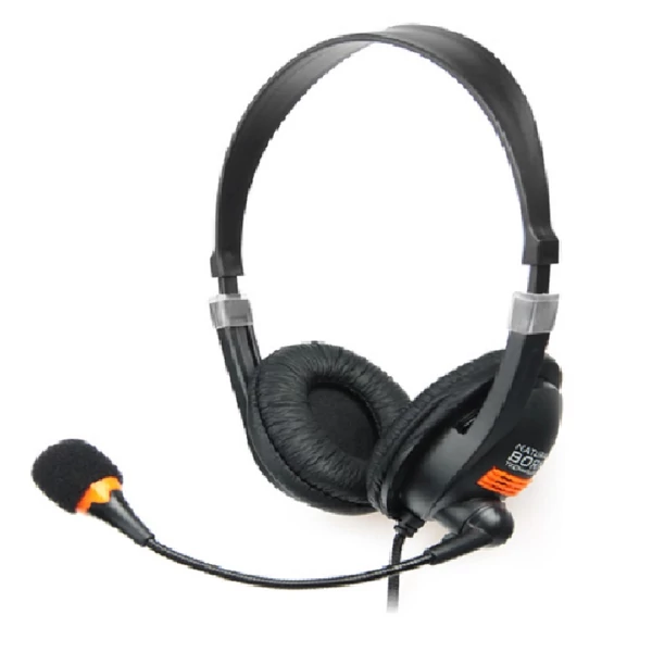 Natec Drone Mikrofonos fejhallgató, fekete