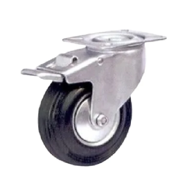 Kerék gumis 80 MM FORGÓ-FÉKES IM SP 13A-80 - 2060843