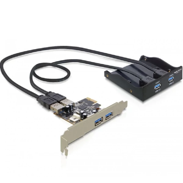 Delock elülső panel, 2 x USB 3.0 + PCI Express Card 2 x USB 3.0