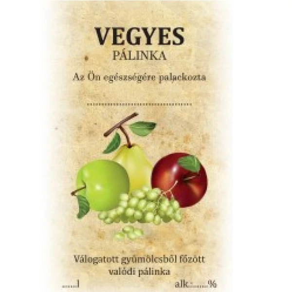 Matrica vegyes pálinka 1 db (50 db/cs) - 15083