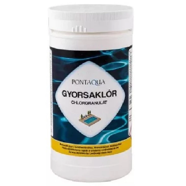 Gyorsklór gyorsan oldódó klórgranulátum, klóros fertőtlenítőszer 1 kg - CLG 010