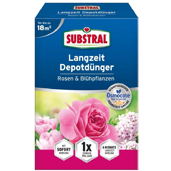 Substral Osmocote Hosszú hatástartamú trágya rózsákhoz-és virágzó növ.-hez 0,8kg - 732231