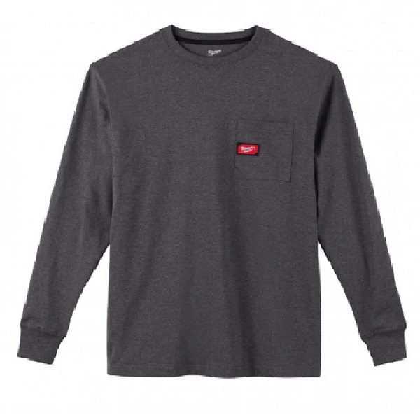 Milwaukee WTLSG-S Hosszú ujjú zsebes póló Sötétszürke - 4933478237