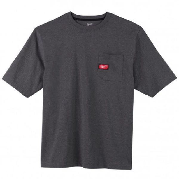 Milwaukee WTSSG-XXL Rövid ujjú zsebes póló Sötétszürke - 4933478235
