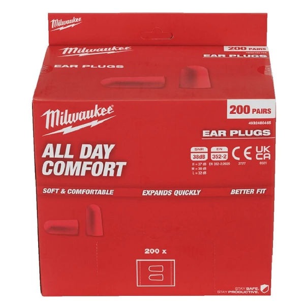 Milwaukee Füldugó - összesodorható - 200 pár - 4932480465