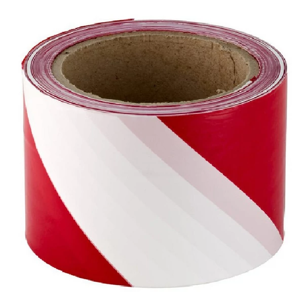 Toya Jelzőszalag, közúti, piros-fehér 75 mm x 100 m - 75233