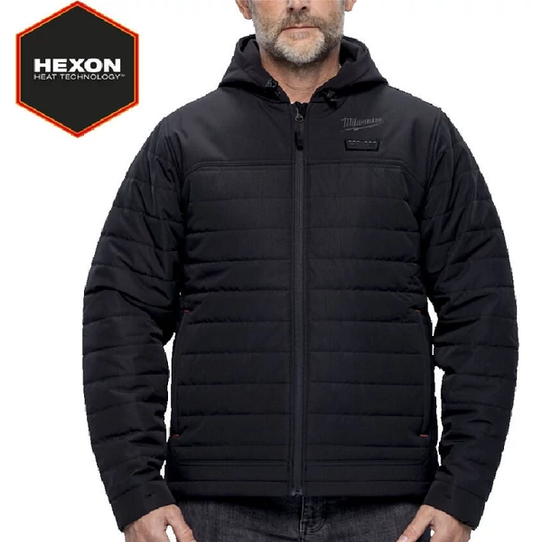 M12 HPJBL3-0 (XL) Fűthető pufi kapucnis kabát - fekete - 4932493840