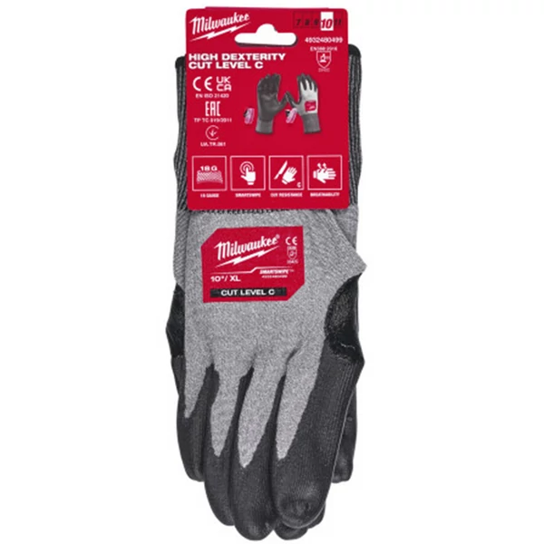 Milwaukee Hi-Dex Vágásbiztos védőkesztyű - 2/B - 9/L- 1 pár - 4932480493