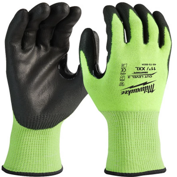 Milwaukee Hi-Vis Vágásbiztos kesztyű 3/C - 11/XXL - 1 pár - 4932478134