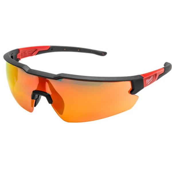 Milwaukee Védőszemüveg piros, tükrös lencsével párásodásmentes - 1 db - 4932498548
