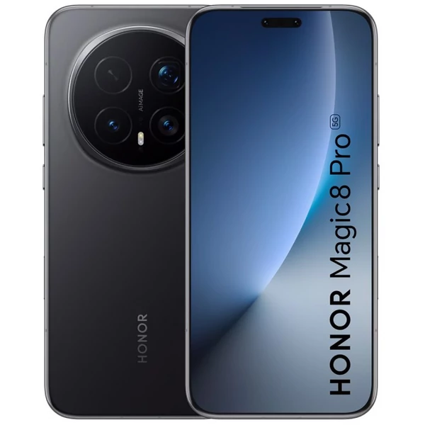 Honor Magic8 Pro 5G Dual Sim 12GB RAM 512GB fekete (black) kártyafüggetlen okostelefon