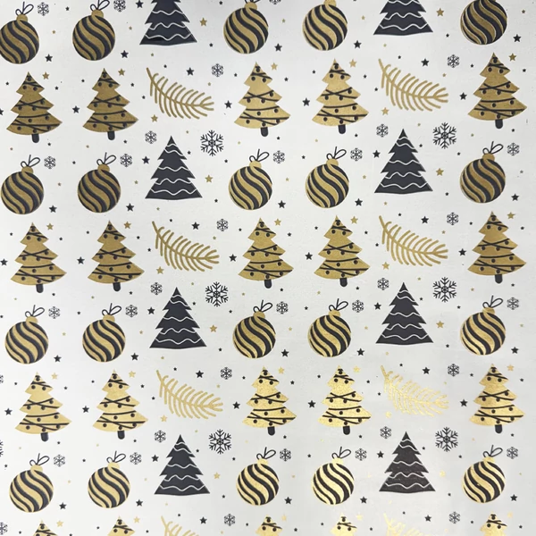 Arany díszgömb csomagolópapír 200x70cm