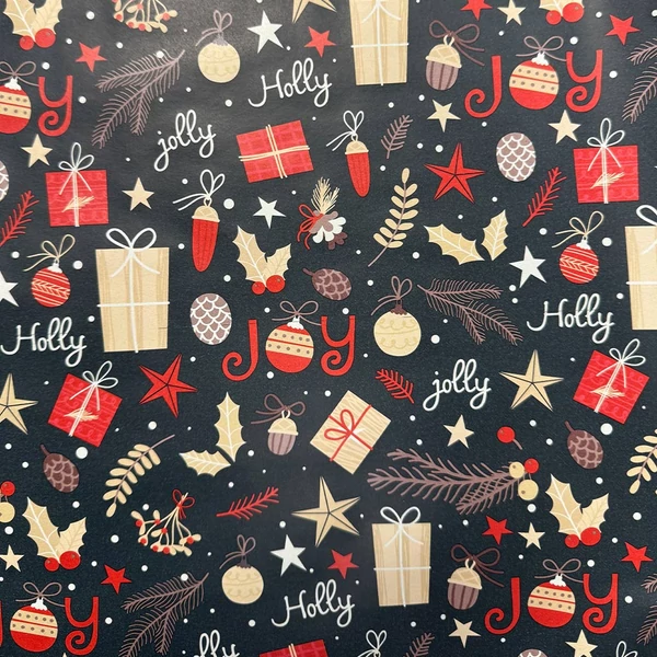 Holly Christmas csomagolópapír 200x70cm