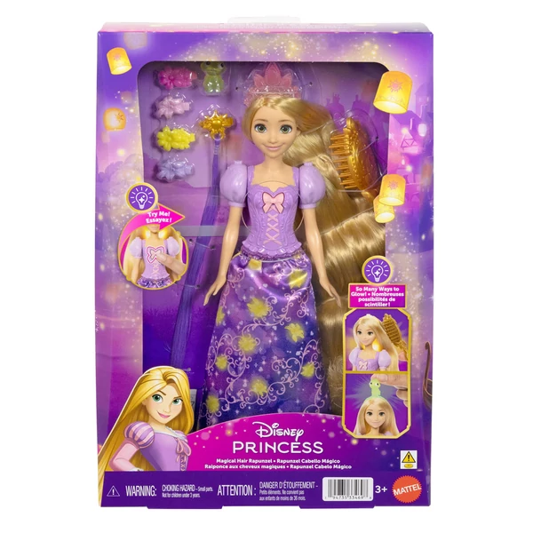 Disney Hercegnők Aranyhaj varázs baba kiegészítőkkel - Mattel