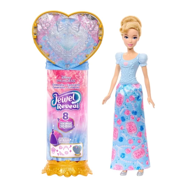 Disney Hercegnők: Csupaszív meglepetés baba - Hamupipőke - Mattel