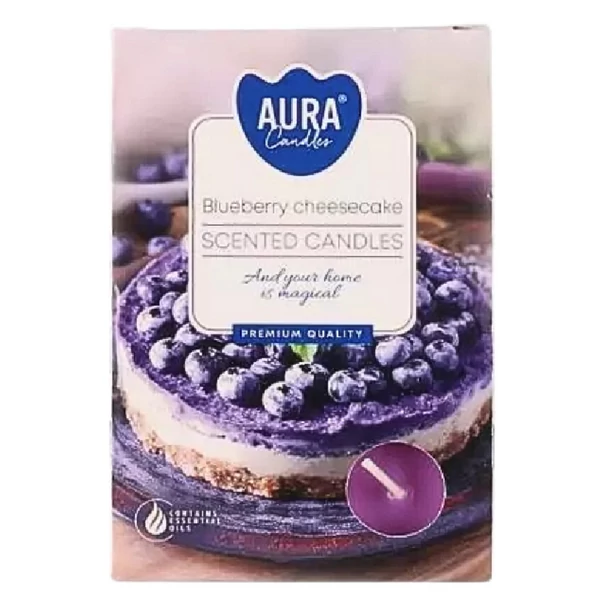 Blueberry cheescake teamécses 6db