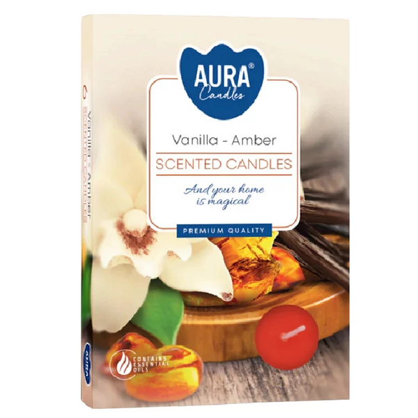 Vanilla Amber - Vanília Borostyán teamécses 6db