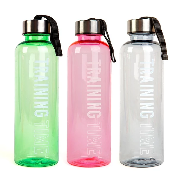 Átlátszó műanyag kulacs 550ml 57216 többféle változatban