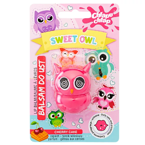 Chlapu Chlap Ajakbalzsam bagoly alakú 7g - Cseresznyés illatú